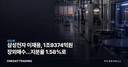 삼성전자 이재용, 1조9374억원 장외매수…지분율 1.58%로