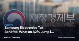 Samsung Electronics Tax Benefits: What an 82% Jump in Conglomerate Tax Relief Signals for Investors