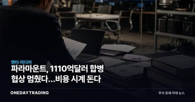 파라마운트, 1110억달러 합병 협상 멈췄다…비용 시계 돈다