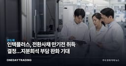 인텍플러스, 전환사채 만기전 취득 결정…지분희석 부담 완화 기대