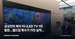 삼성전자 북미 미니LED TV 1위 탈환…월드컵 특수가 가전 실적에 미칠 영향