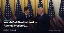 Warsh Fed Pivot to Hawkish Agenda Pressures Rate-Sensitive Stocks, Lifts Bank Margins