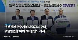 안전경영 우수기업 대출금리 우대, 수출입은행 이어 NH농협도 가세