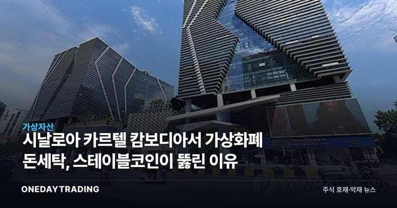 시날로아 카르텔 캄보디아서 가상화폐 돈세탁, 스테이블코인이 뚫린 이유