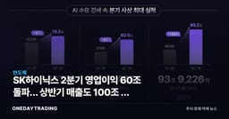 SK하이닉스 2분기 영업이익 60조 돌파… 상반기 매출도 100조 첫 기록