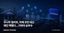 두나무 업비트, 자체 코인 대신 체인 택했다…기와의 승부수
