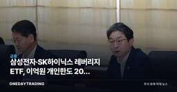 삼성전자·SK하이닉스 레버리지 ETF, 이억원 개인한도 20% 카드 꺼냈다
