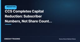 CCS Completes Capital Reduction: Subscriber Numbers, Not Share Count, Will Be the Real Test
