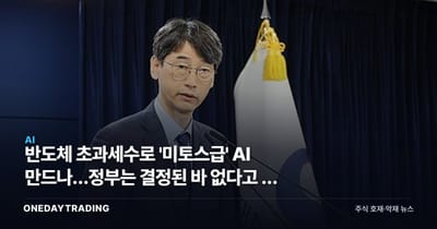 반도체 초과세수로 '미토스급' AI 만드나…정부는 결정된 바 없다고 선 그었다