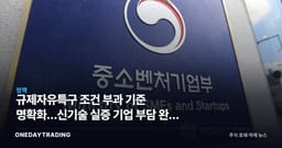 규제자유특구 조건 부과 기준 명확화…신기술 실증 기업 부담 완화 의미
