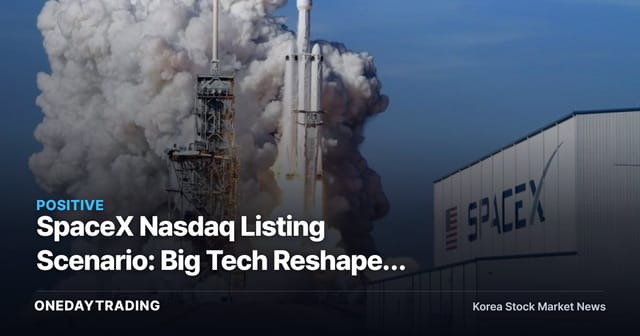 SpaceX Nasdaq Listing Scenario: Big Tech Reshaped Around Space and AI, and the Korean Beneficiary Stocks