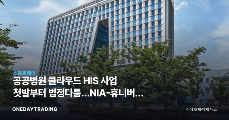 공공병원 클라우드 HIS 사업 첫발부터 법정다툼…NIA-휴니버스 충돌