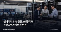 엔비디아 6% 급등, AI 랠리가 콘텐츠주까지 미는 이유