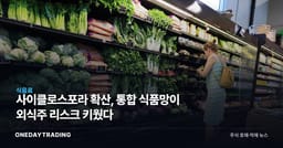 사이클로스포라 확산, 통합 식품망이 외식주 리스크 키웠다
