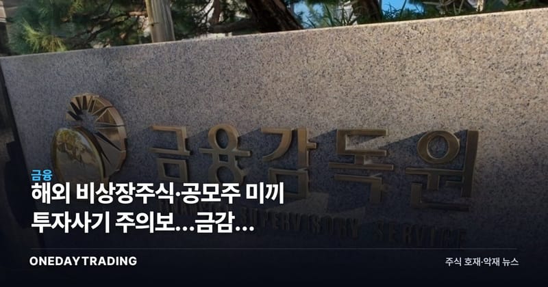 해외 비상장주식·공모주 미끼 투자사기 주의보…금감원 자문사·운용사 검사 착수