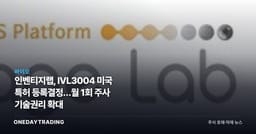 인벤티지랩, IVL3004 미국 특허 등록결정…월 1회 주사 기술권리 확대