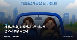 자동차보험, 경상환자 8주 심사로 손보사 누수 막는다