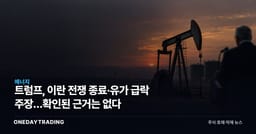 트럼프, 이란 전쟁 종료·유가 급락 주장…확인된 근거는 없다