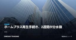 ホームプラス再生手続き、2週間が分水嶺 — MBK・メリッツのDIP対立で流通株の反射的利益に注目