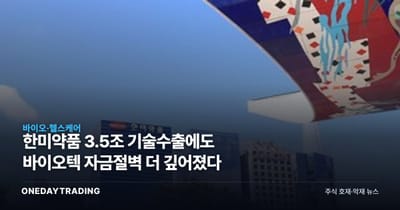 한미약품 3.5조 기술수출에도 바이오텍 자금절벽 더 깊어졌다
