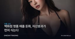 백화점 명품 매출, 주가 조정에 2차 둔화 신호…자산효과가 먼저 식는다