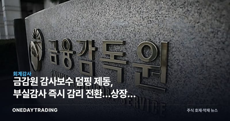 금감원 감사보수 덤핑 제동, 부실감사 즉시 감리 전환…상장사 영향은