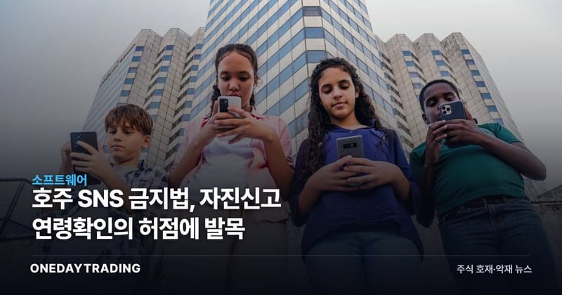 호주 SNS 금지법, 자진신고 연령확인의 허점에 발목