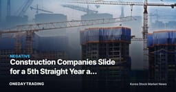 Construction Companies Slide for a 5th Straight Year as Profitability, Financial Health, and Growth All Deteriorate