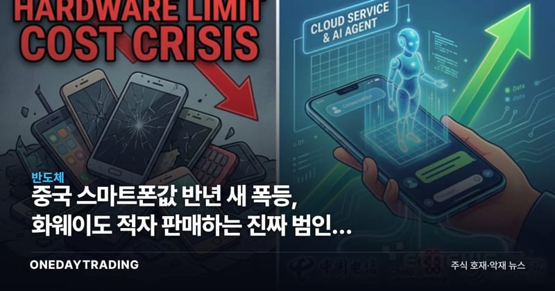 중국 스마트폰값 반년 새 폭등, 화웨이도 적자 판매하는 진짜 범인은 메모리