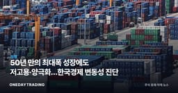 50년 만의 최대폭 성장에도 저고용·양극화…한국경제 변동성 진단