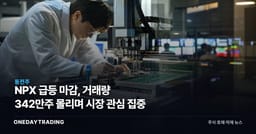 NPX 급등 마감, 거래량 342만주 몰리며 시장 관심 집중