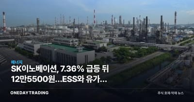 SK이노베이션, 7.36% 급등 뒤 12만5500원…ESS와 유가가 갈랐다