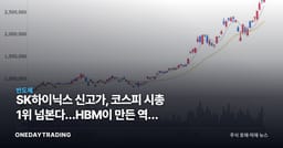 SK하이닉스 신고가, 코스피 시총 1위 넘본다…HBM이 만든 역전 시나리오