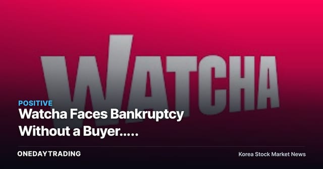 Watcha Faces Bankruptcy Without a Buyer... First-Generation Korean OTT's Rehabilitation Plan Approval Hangs in the Balance This Week