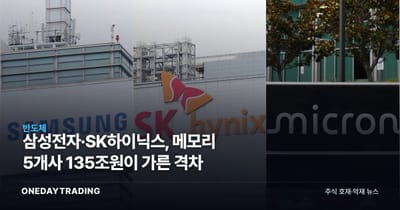 삼성전자·SK하이닉스, 메모리 5개사 135조원이 가른 격차