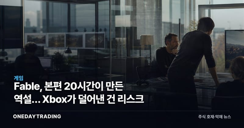 Fable, 본편 20시간이 만든 역설… Xbox가 덜어낸 건 리스크