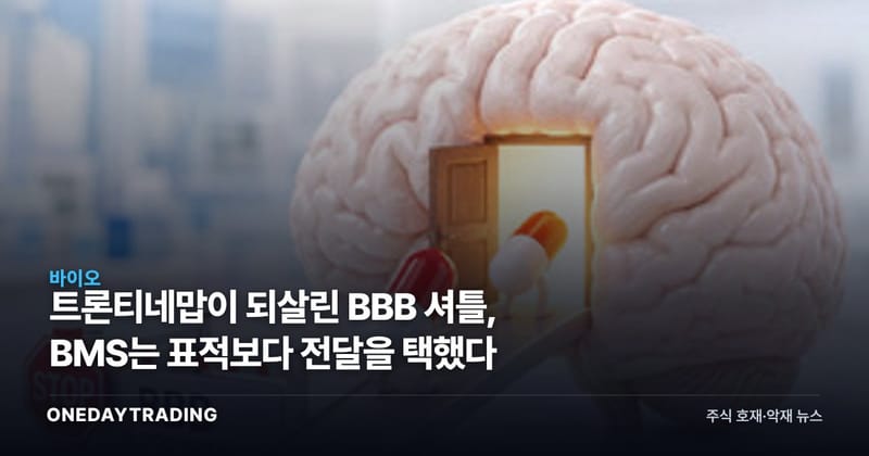 트론티네맙이 되살린 BBB 셔틀, BMS는 표적보다 전달을 택했다