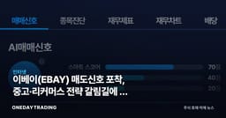 이베이(EBAY) 매도신호 포착, 중고·리커머스 전략 갈림길에 선 이커머스주