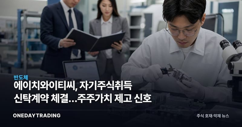 에이치와이티씨, 자기주식취득 신탁계약 체결…주주가치 제고 신호