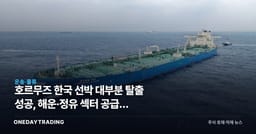 호르무즈 한국 선박 대부분 탈출 성공, 해운·정유 섹터 공급망 리스크 점검
