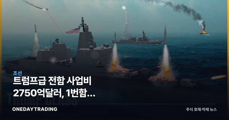 트럼프급 전함 사업비 2750억달러, 1번함만 234억달러 든다는 CBO 경고