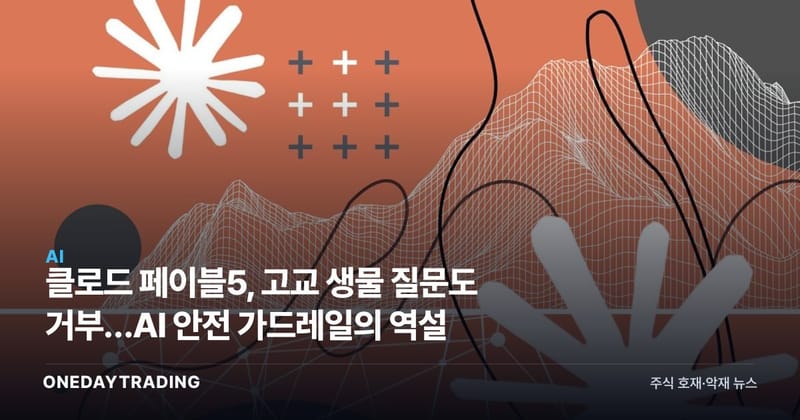 클로드 페이블5, 고교 생물 질문도 거부…AI 안전 가드레일의 역설