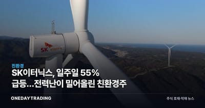 SK이터닉스, 일주일 55% 급등…전력난이 밀어올린 친환경주