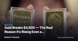 Gold Breaks $4,600 — The Real Reason It's Rising Even as Rates Climb