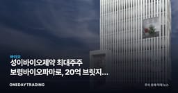 성이바이오제약 최대주주 보령바이오파마로, 20억 브릿지의 결말