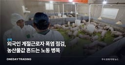 외국인 계절근로자 폭염 점검, 농산물값 흔드는 노동 병목