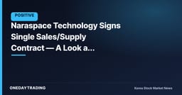 Naraspace Technology Signs Single Sales/Supply Contract — A Look at Satellite Order Momentum