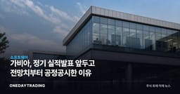 가비아, 정기 실적발표 앞두고 전망치부터 공정공시한 이유