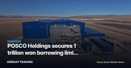 POSCO Holdings secures 1 trillion won borrowing limit for Argentina lithium project, buys time before monetization