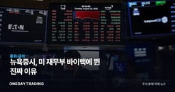 뉴욕증시, 美 재무부 바이백에 뛴 진짜 이유